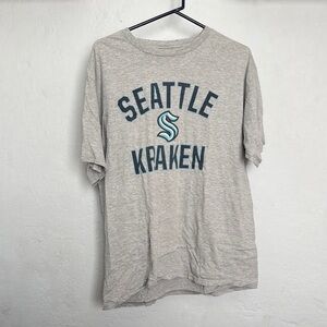 Fanatics Gray Seattle Kraken Short Sleeve Tee